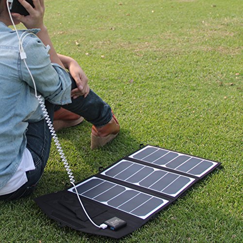 SUNKINGDOM 13W 5V USB Port Ultra-Thin Portable Outdoor Solar Panel Charger for All USB Devices 