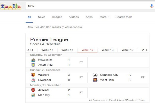 Google EPL Features
