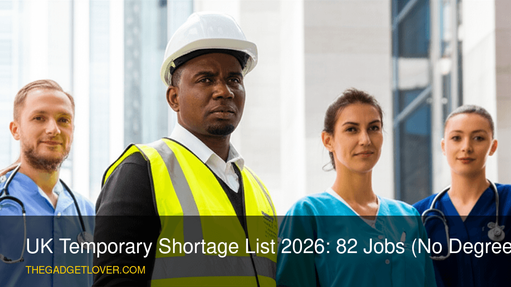 UK Temporary Shortage List 2026: 82 Jobs (No Degree) - UK construction worker site