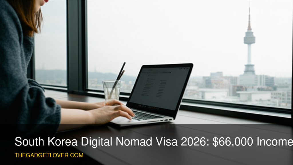 South Korea Digital Nomad Visa 2026: $66,000 Income Guide - Seoul digital nomad workspace