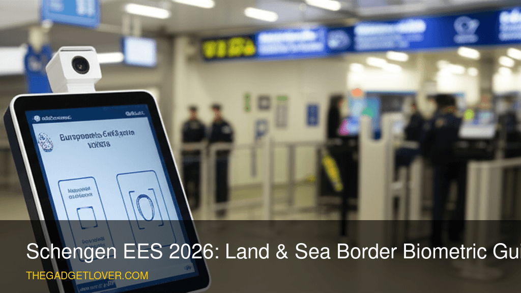 Schengen EES 2026: Land & Sea Border Biometric Guide - Schengen border biometric kiosk