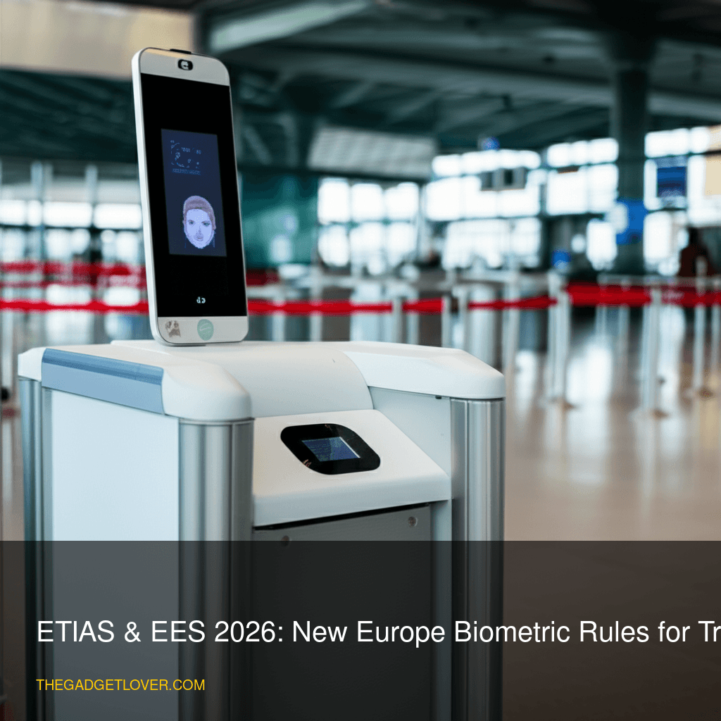 ETIAS & EES 2026: New Europe Biometric Rules for Travelers - Europe border biometric scanner