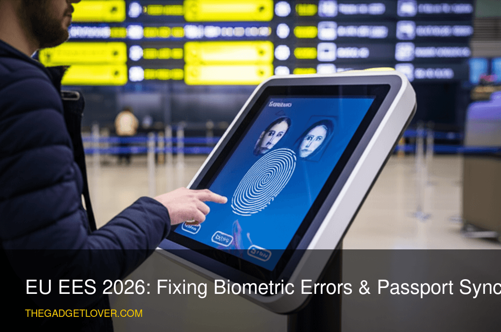 EU EES biometric error correction 2026 - EU EES 2026 - Schengen border biometric kiosk