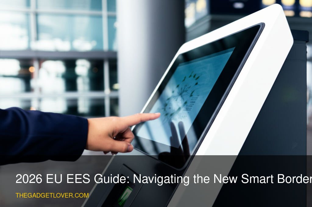 2026 EU EES Guide: Navigating the New Smart Border System - EU biometric border kiosk