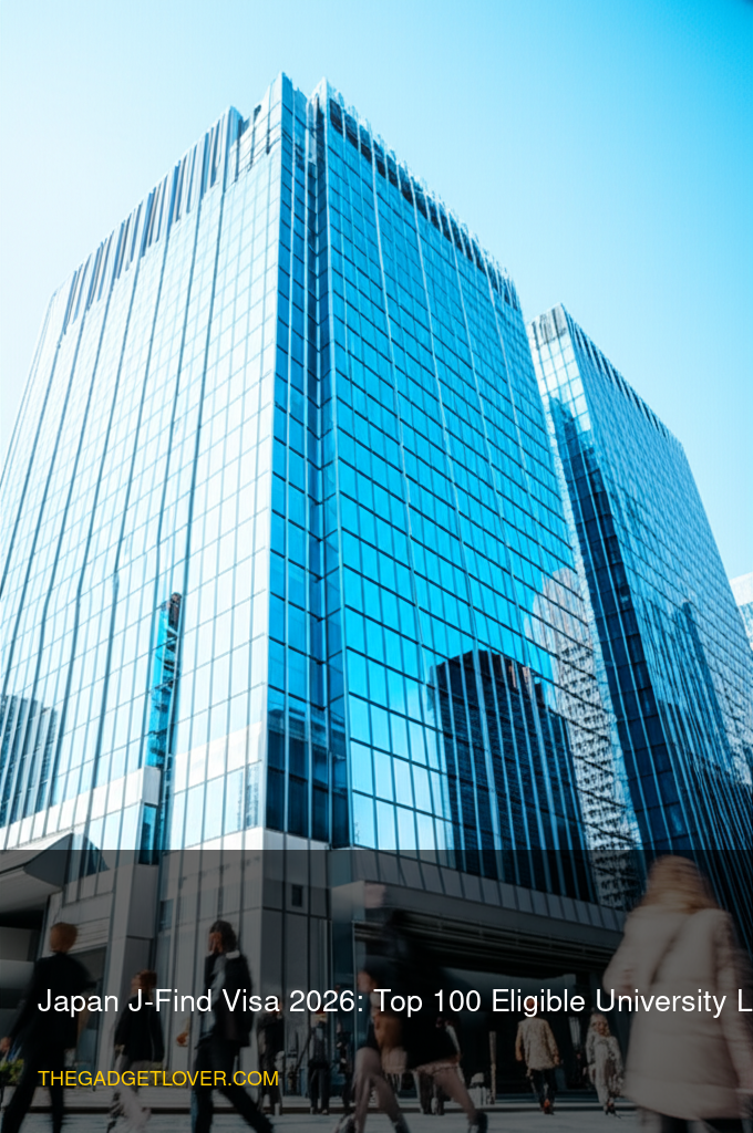 Japan J-Find Visa 2026: Top 100 Eligible University List - Tokyo business district 2026