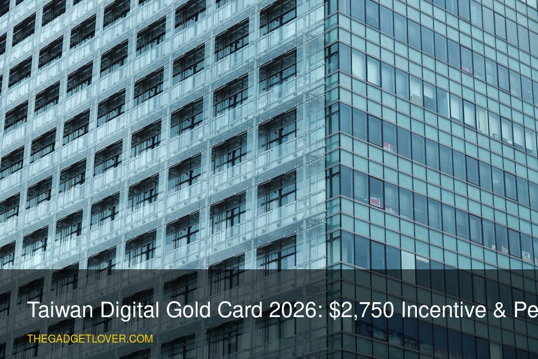 Taiwan Digital Gold Card 2026: $2,750 Incentive & Permit - Taipei modern workspace