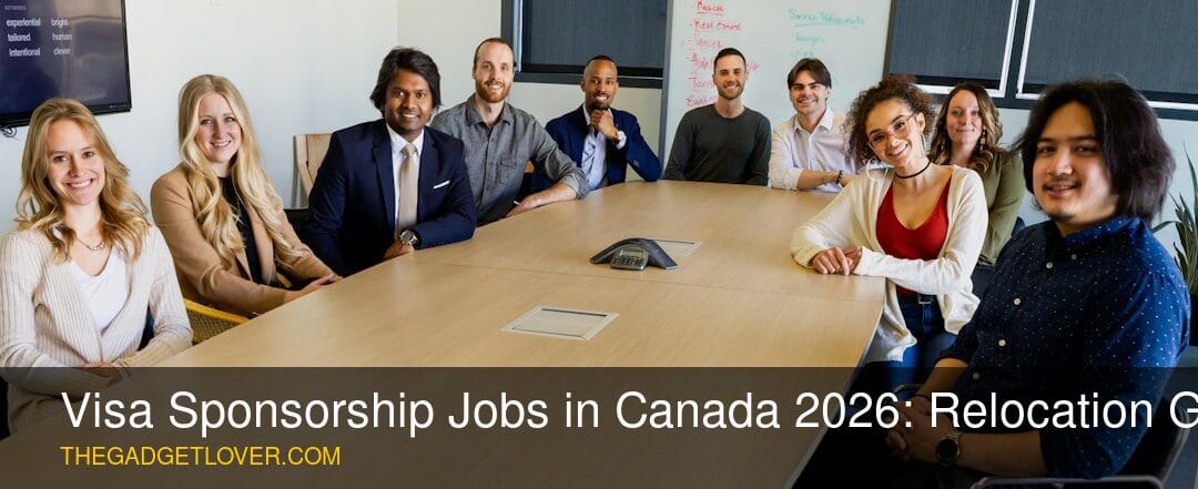 Diverse professionals working in a Canadian office, representing visa sponsorship jobs in Canada.