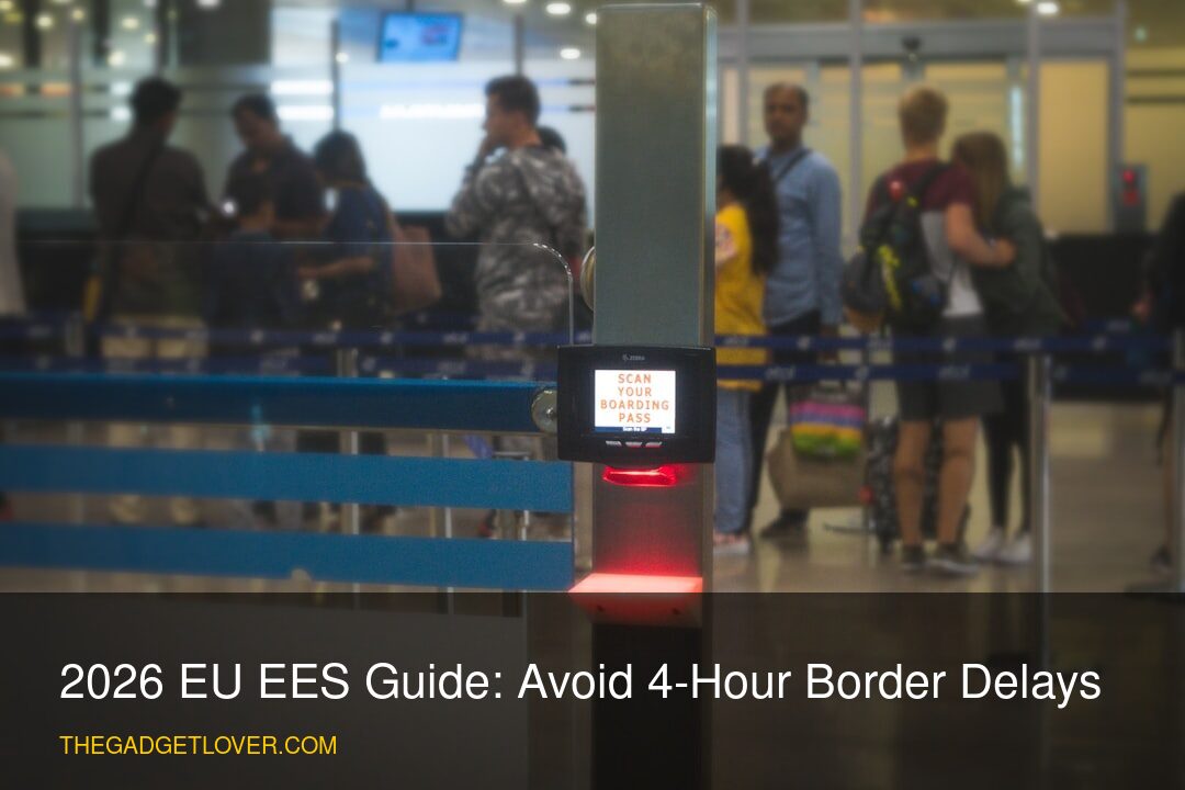 2026 EU EES Guide: Avoid 4-Hour Border Delays - modern airport biometric kiosk