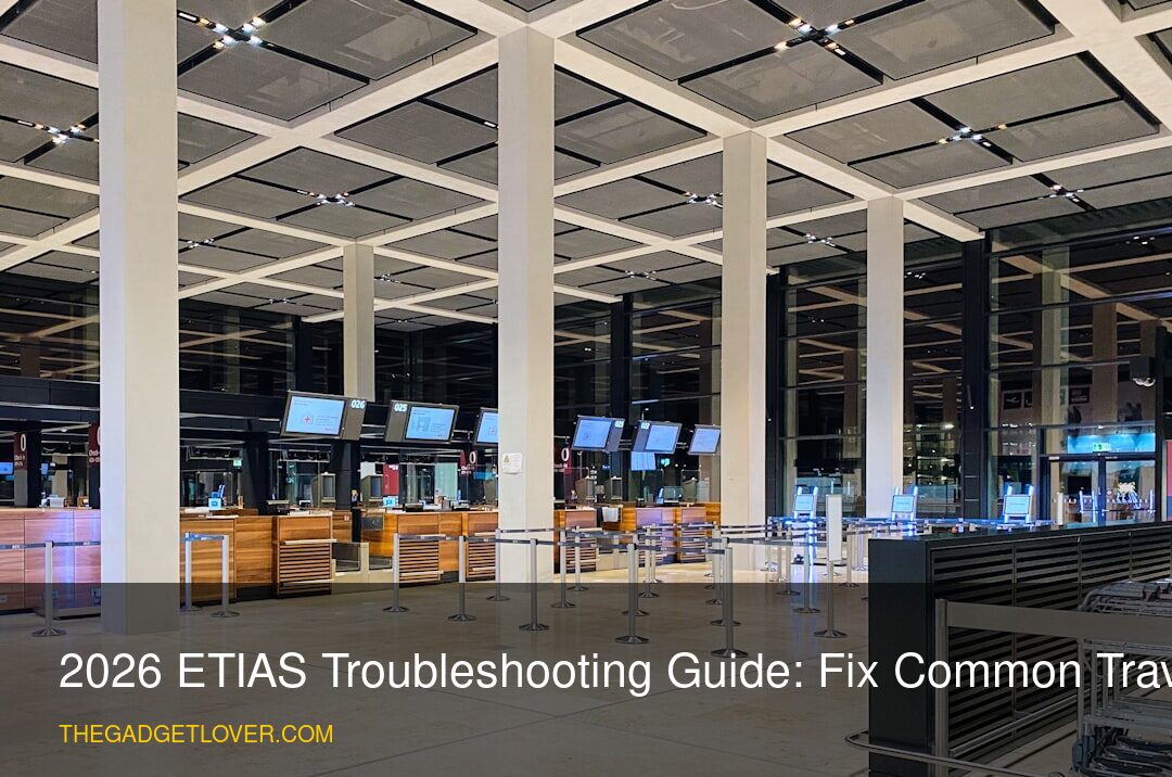 2026 ETIAS Troubleshooting Guide: Fix Common Travel Issues - European airport digital kiosk