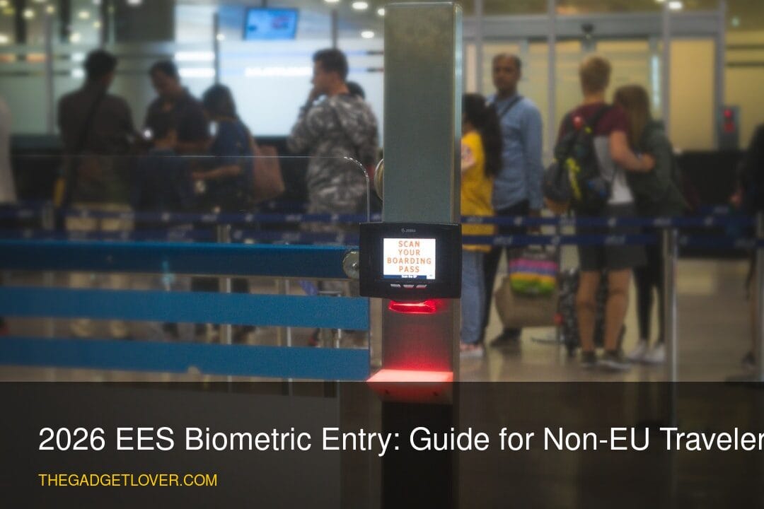 2026 EES Biometric Entry: Guide for Non-EU Travelers - modern airport biometric scanner