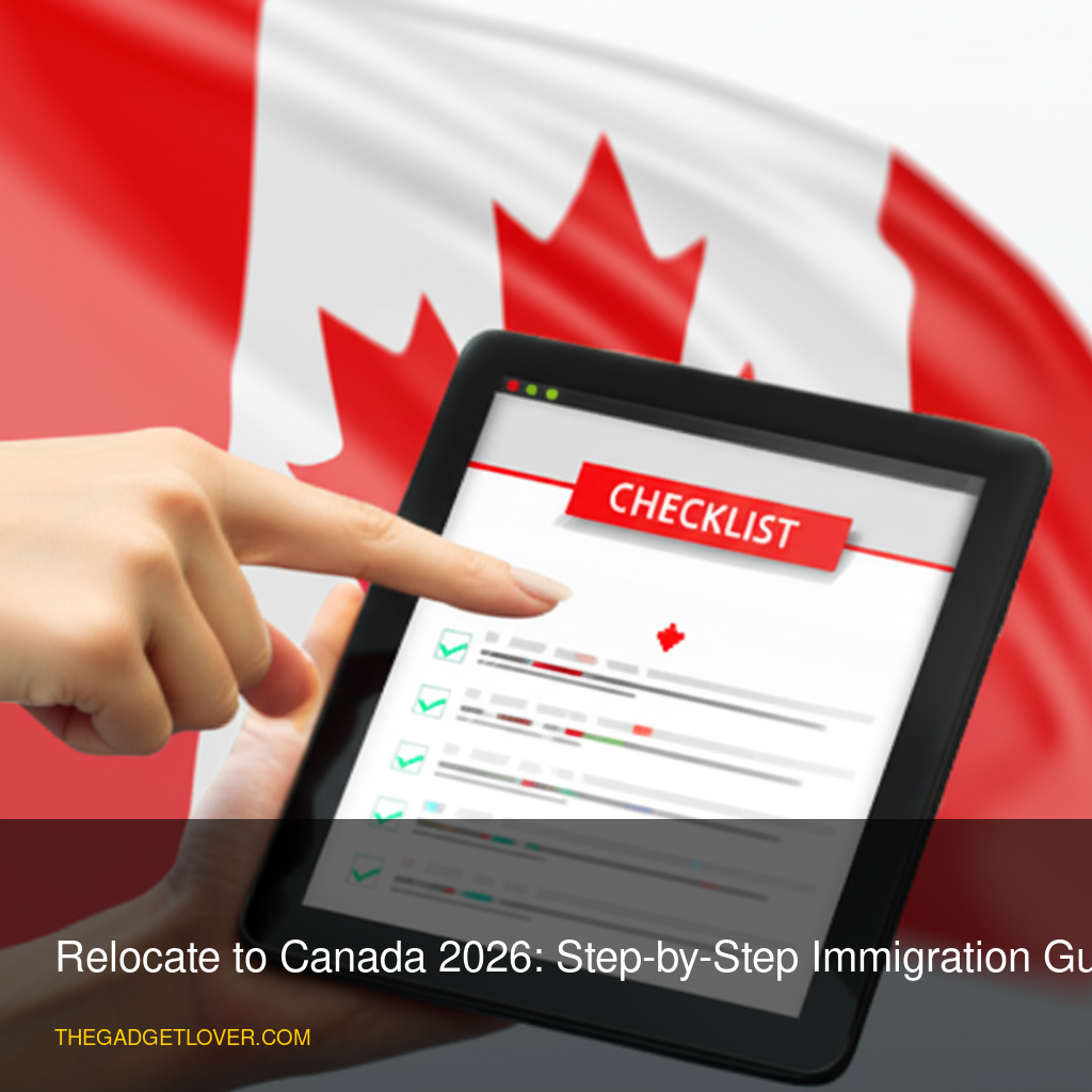 Digital checklist for how to relocate to Canada in 2026