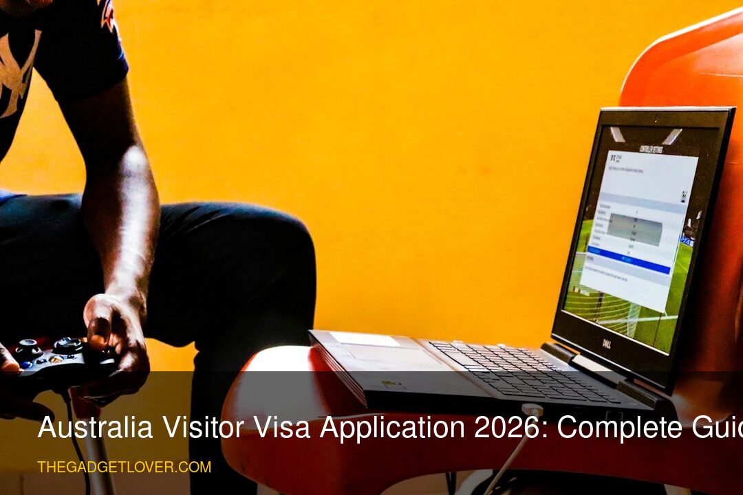 Applicant completing the Australia Visitor Visa application online in 2026.